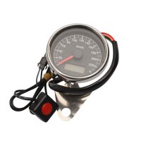 Tachometer elektronisch 0-240 km/h 60 mm schwarzes...