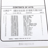 Motor Dichtsatz Dichtungssatz komplett für Honda XL 600 V Transalp (PD06) 90-96