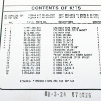 Motor Dichtsatz Dichtungssatz komplett für Honda NX 650 88-89 XR 650 L 93-96