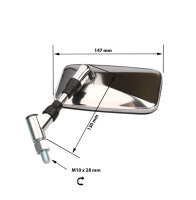 Specchio Sinistra per Yamaha XJR 1300 / Yamaha XVS 650 H, N, AN, AH Drag Star