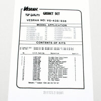 Engine gasket set complete for Kawasaki Z 1000 Z1R 1000 (KZT00) 77-80