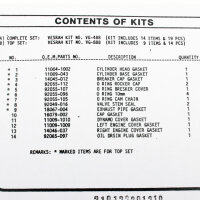 Motor Dichtsatz Dichtungssatz komplett für Kawasaki KL 250 A (KL250A) 78-79