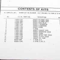 Ensemble complet de joints moteur pour Kawasaki KMX 125 (MX125) 91-03