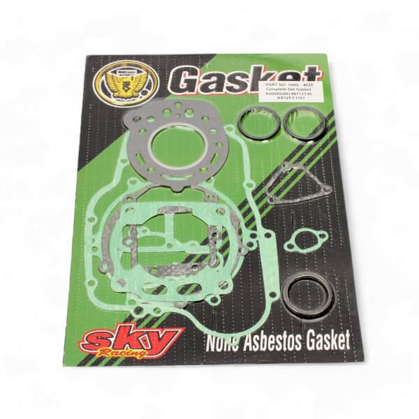 Engine gasket set complete for Kawasaki KX 125 (F1 G1) 88-89