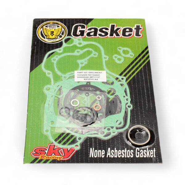 Engine gasket set complete for Kawasaki KX 125 (K1-K4) 94-97