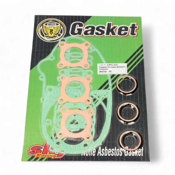 Engine gasket set complete for Kawasaki S1 250 Mach 1 (S1F) 71-75