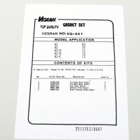 Motor Dichtsatz Dichtungssatz komplett für Kawasaki H1 500 (KAF/H1F) 69-75