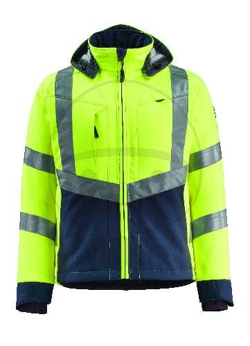 JACKE SOFTSHELL GR.S WARNSCHUTZ GE/SW-BL