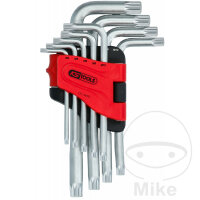 KS Tools Angle pin wrench set XZN multi-tooth 9-piece M4-M18