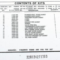 Motor Dichtsatz Dichtungssatz komplett für Kawasaki Z1A Z1B Z 900 (Z1F) 74-76