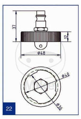 Coperchio di connessione Stierius® n. 22 ATE 03.9302-0902.2