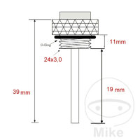 Öltemperatur Direktmesser für Honda CB 1300 03-13 # Husaberg FS 650 01-08