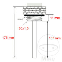 Indicatore diretto della temperatura dellolio per Suzuki GS 450 500 GSX 250 400