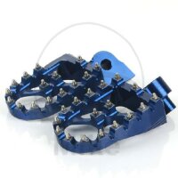 Footpegs set blue motocross for Yamaha WR 250 WR-F 450 YZ...