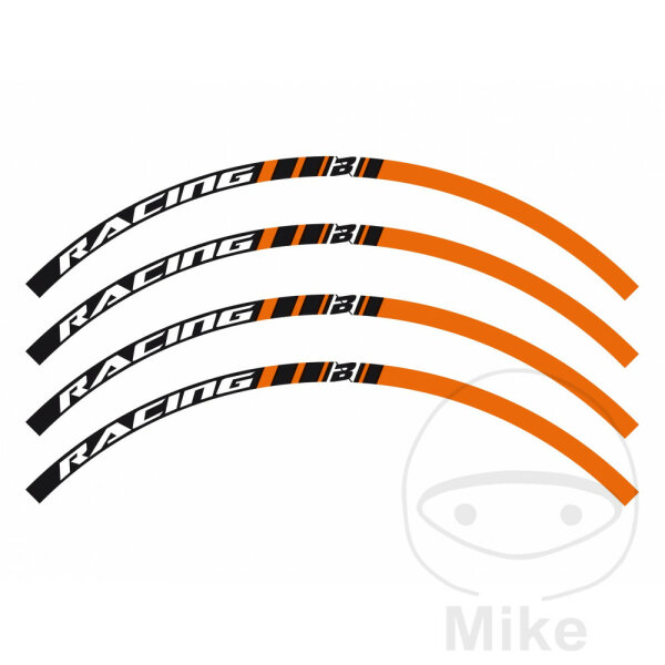 Sticker set rim BBR Racing orange, 34,60 €