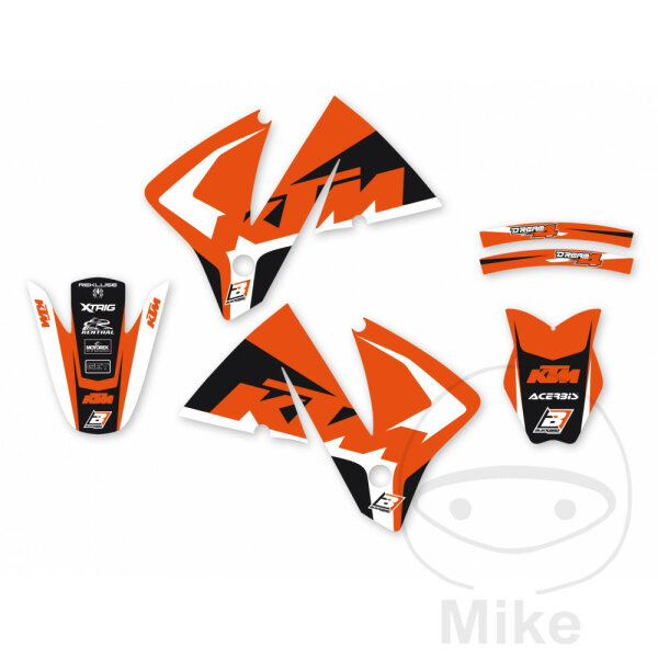 Sticker set BBR Dream 4 for KTM EXC 125 200 250 300 380 400 520 # 2001-2002