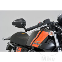 Mirror handlebar end black Daytona short