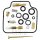 Carburettor repair kit for Honda CB 450 S # 1986-1989