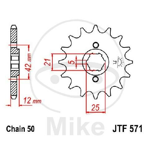 Ritzel 15 Zähne Teilung 530 für Yamaha XJ 550 600 XS 400 DOHC