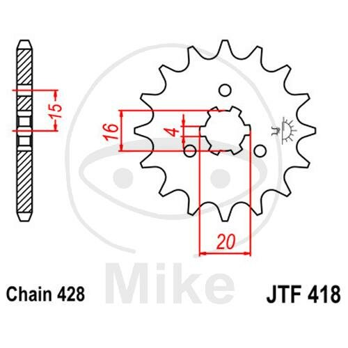 Pinion 13 Tooth Pitch 428 for Kawasaki KE 125 A 175 D KH 125 A KX 125 A