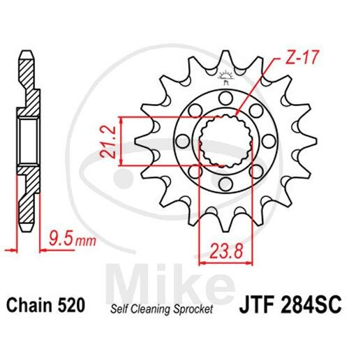 Pignon 14 Dents Division 520 pour Honda CR 250 500 R CRF 450 R X TRX 450