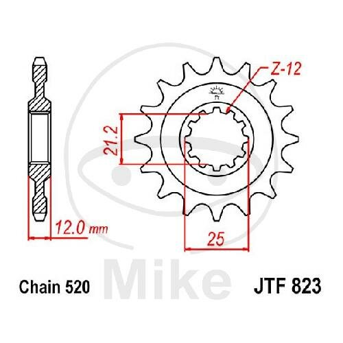 Pinion 15 Tooth Pitch 520 for Husaberg FC 501 550 600 Cross FE 350 400 501