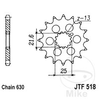 Ritzel 15 Zähne für Kawasaki Z 650 750 Suzuki...