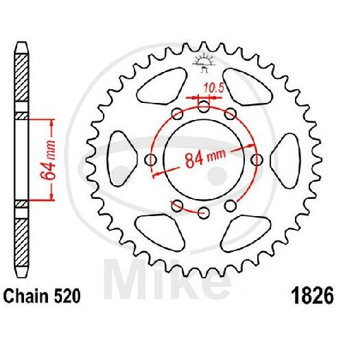 Sprocket  35 teeth pitch 520 064 / 084 for Kawasaki KFX 400 A KSF Suzuki RV 200