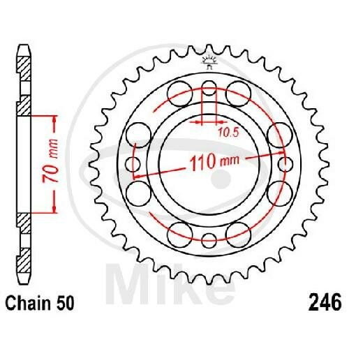 Pignone  41 denti passo 530 070 / 110