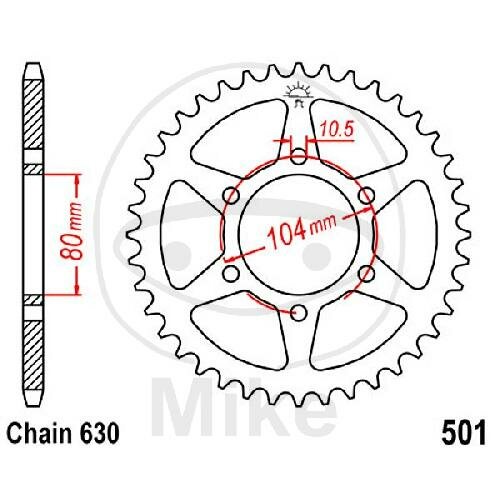 Pignone  32 denti passo 630 080 / 104