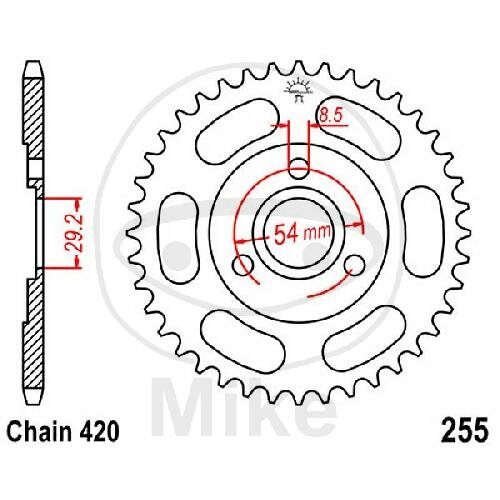 Pignone  40 denti passo 420 29.2 / 054