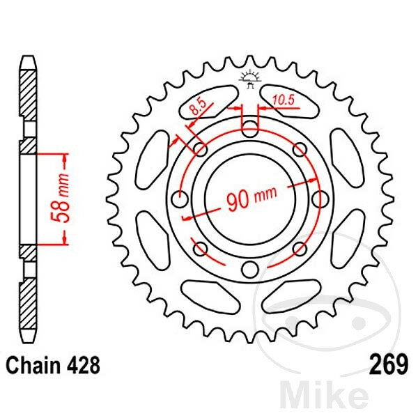 Sprocket for ATU Daelim Honda Hyosung Keeway Kreidler Kymco Mash Sachs SFM