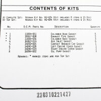 Engine gasket set complete for Kawasaki KH 400 (S3F) 76-78