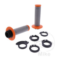 Grip Rubber Set PROGRIP 708 Cross/MX orange/grey 22/25 mm...