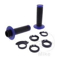 Grip Rubber Set PROGRIP 708 Cross/MX blue/black 22/25 mm 125 mm