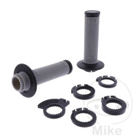 Grip Rubber Set PROGRIP 708 Cross/MX grey/black 22/25 mm 125 mm