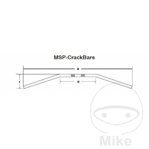 Lenker Fehling Stahl schwarz 25,4 mm mit Kabelkerbe MSP Crackbar, 99,80 €