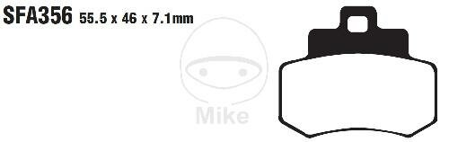 EBC SFA HH Scooter Sintered Brake Pads SFA356HH