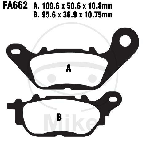 EBC Plaquettes de frein standard FA662