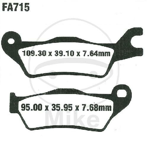 Pastiglie freno EBC standard FA715