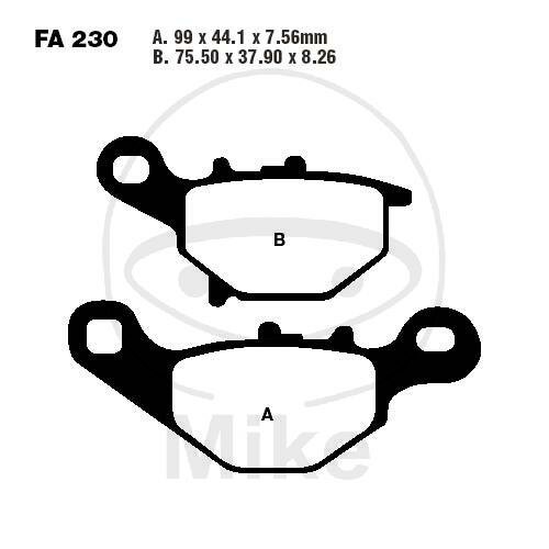 EBC Bremsklotz Satz Sinter R Off-Road FA230R