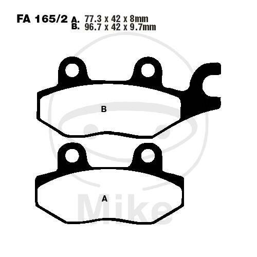 EBC Jeu de plaquettes de frein Sinter R Off-Road FA165/2R