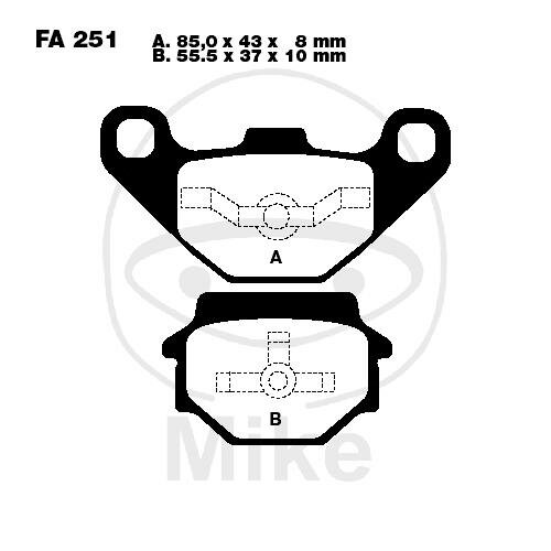 EBC brake pads standard FA251