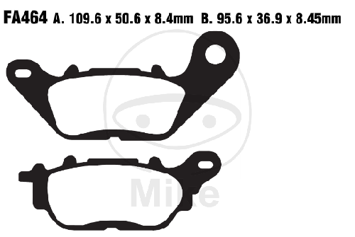 EBC Plaquettes de frein standard FA464