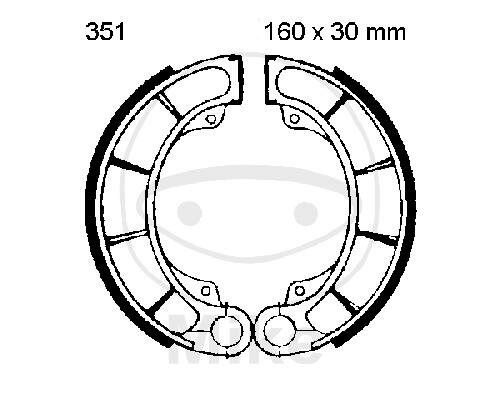 Zapatas de freno con muelle para Honda 125 150 250 350 400 420 450 Mash 400