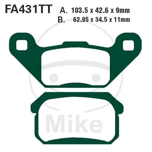 EBC Brake pads Standard FA431TT