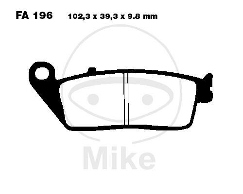 EBC Scooter brake pad set organic SFA196