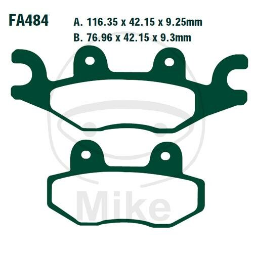 EBC Plaquettes de frein standard FA484TT