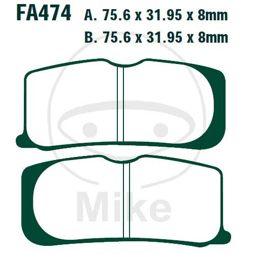 EBC Plaquettes de frein standard FA474