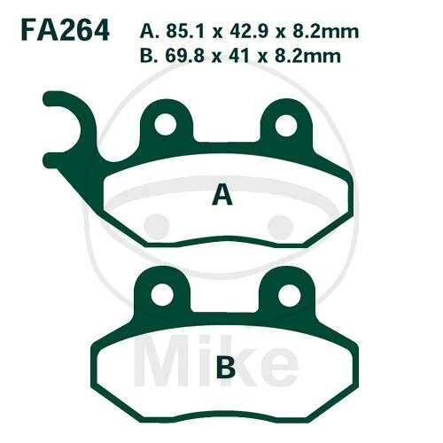 EBC SFA HH Plaquettes de frein frittées pour scooter SFA264HH